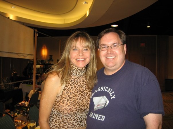 Tim with actress Priscilla Barnes