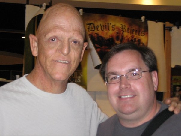 Tim with actor Michael Berryman