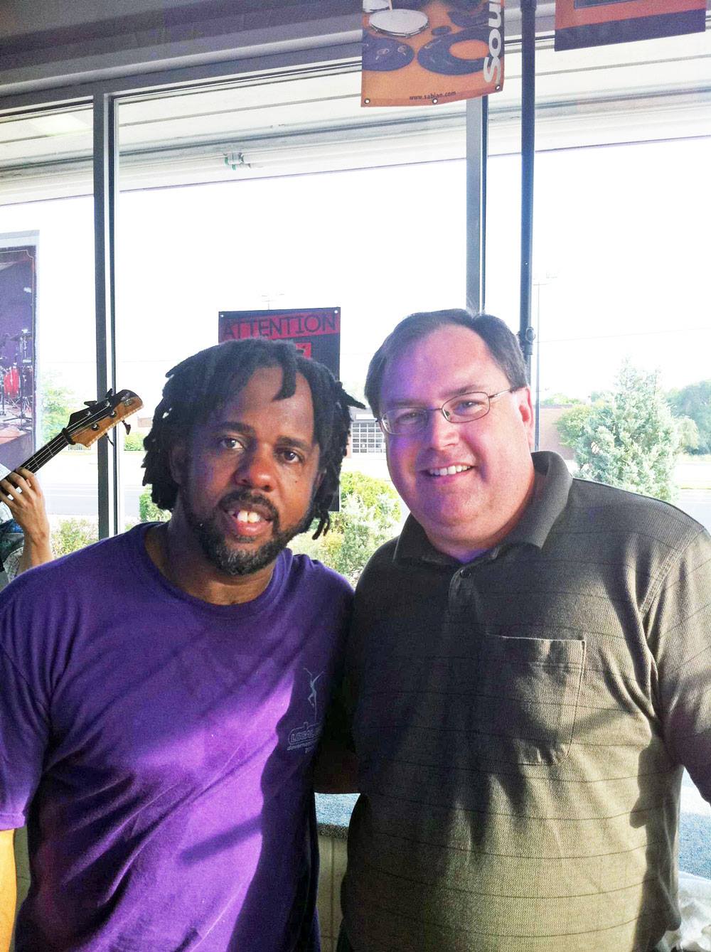 Tim with Victor Wooten