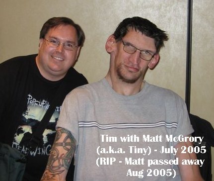 Tim with actor Matt McGrory