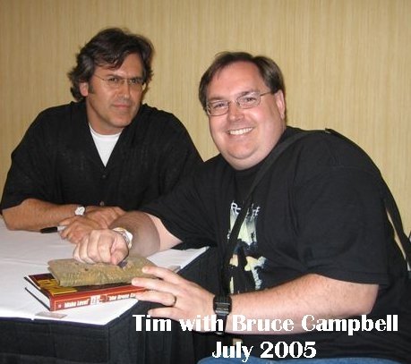Tim with actor Bruce Campbell